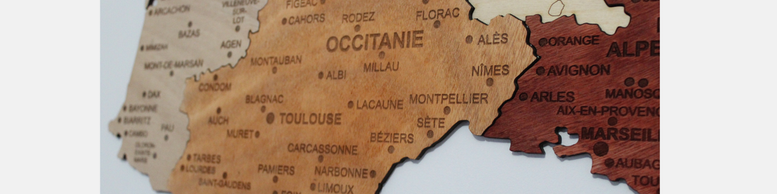 Pourquoi offrir une carte de france en bois + Idée cadeau originale