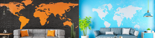 Décoration carte du monde : apprendre et s'amuser à la maison